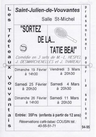 1995 - Sortez de là Tatie Béa